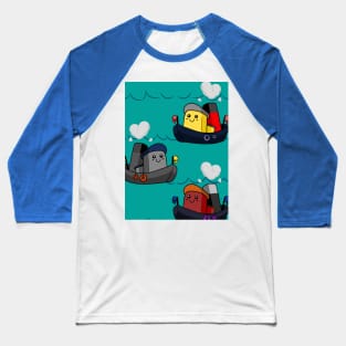 Cute Tugboat Trio Baseball T-Shirt